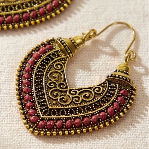 2 FOR $20 Boho Hoop Earrings - Picture 2 of 3